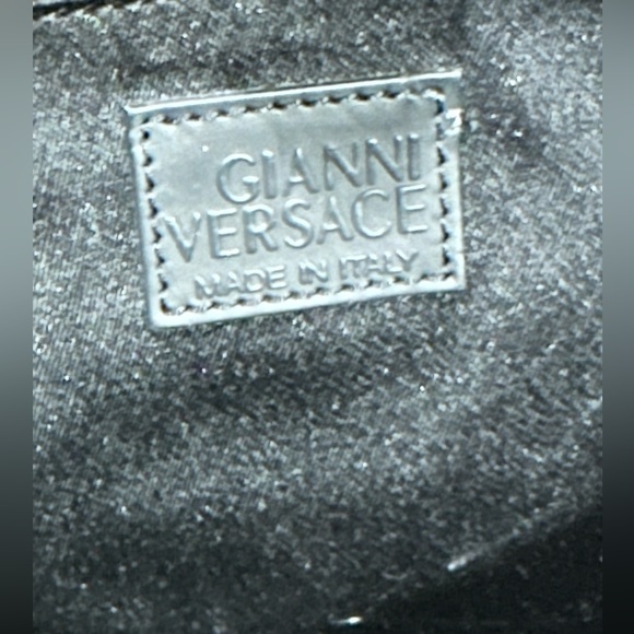 Gianni Versace leather black, tan and gold purse - Picture 14 of 17